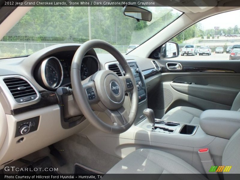 Stone White / Dark Graystone/Medium Graystone 2012 Jeep Grand Cherokee Laredo