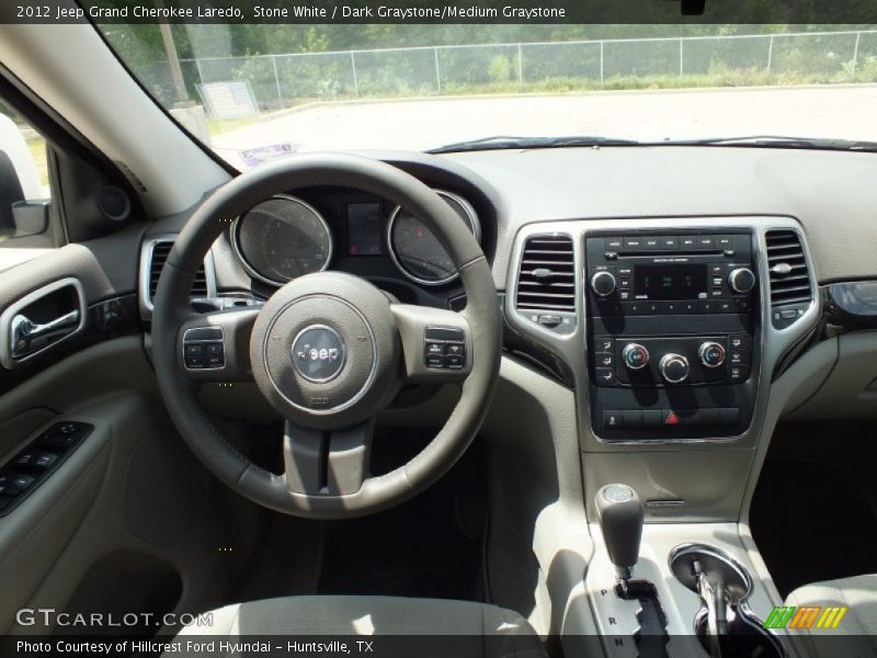 Stone White / Dark Graystone/Medium Graystone 2012 Jeep Grand Cherokee Laredo