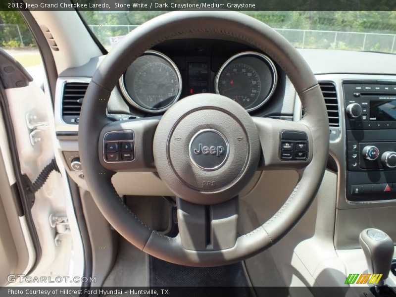 Stone White / Dark Graystone/Medium Graystone 2012 Jeep Grand Cherokee Laredo