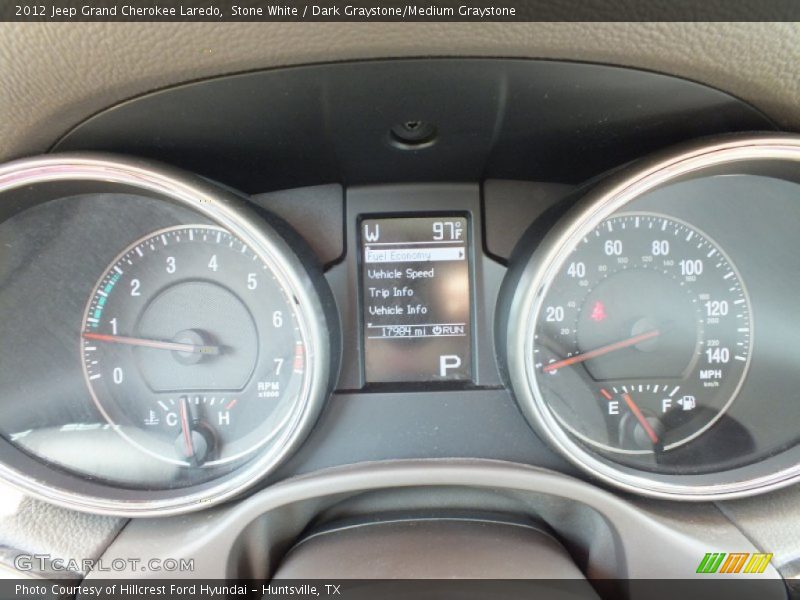 Stone White / Dark Graystone/Medium Graystone 2012 Jeep Grand Cherokee Laredo