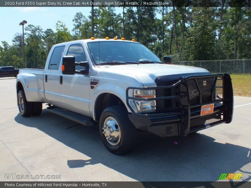 Front 3/4 View of 2010 F350 Super Duty XL Crew Cab 4x4 Dually