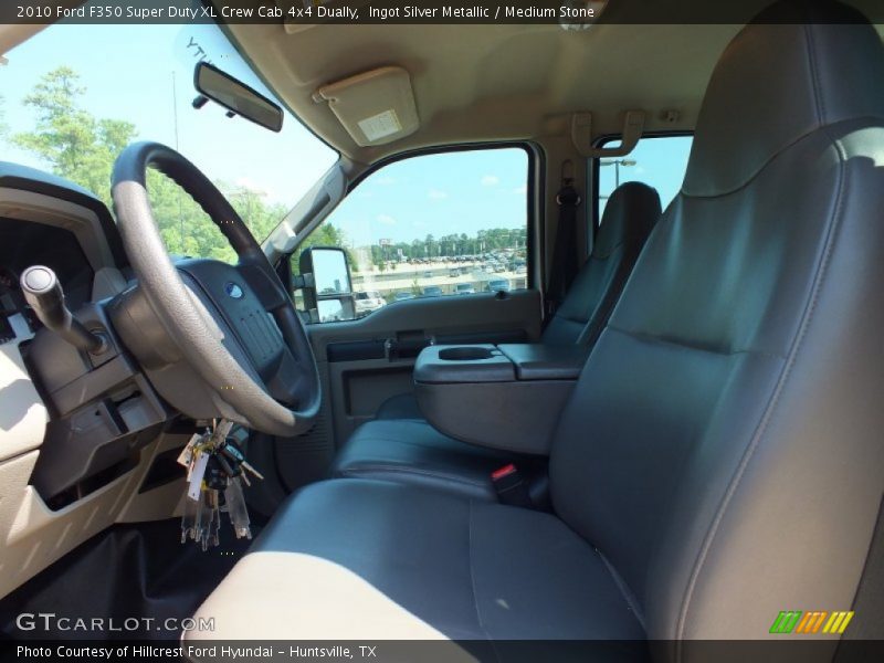 Front Seat of 2010 F350 Super Duty XL Crew Cab 4x4 Dually