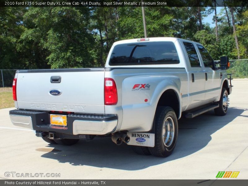 Ingot Silver Metallic / Medium Stone 2010 Ford F350 Super Duty XL Crew Cab 4x4 Dually