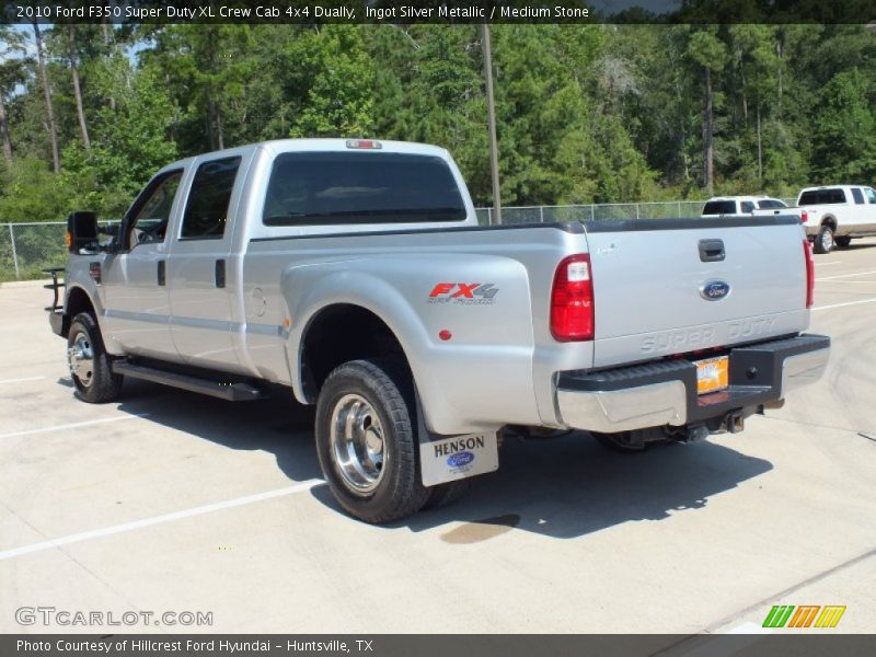 Ingot Silver Metallic / Medium Stone 2010 Ford F350 Super Duty XL Crew Cab 4x4 Dually