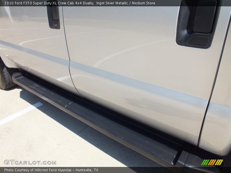 Ingot Silver Metallic / Medium Stone 2010 Ford F350 Super Duty XL Crew Cab 4x4 Dually