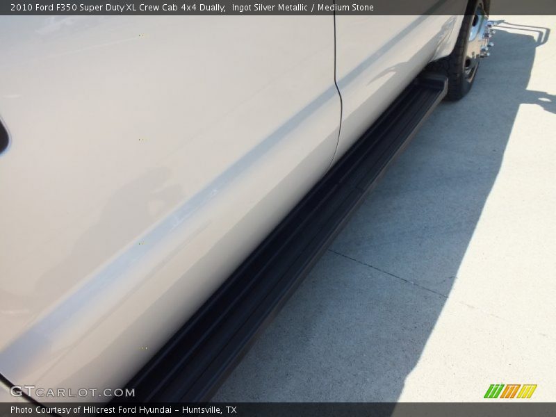 Ingot Silver Metallic / Medium Stone 2010 Ford F350 Super Duty XL Crew Cab 4x4 Dually