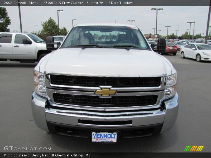 Summit White / Dark Titanium 2008 Chevrolet Silverado 3500HD LS Crew Cab 4x4