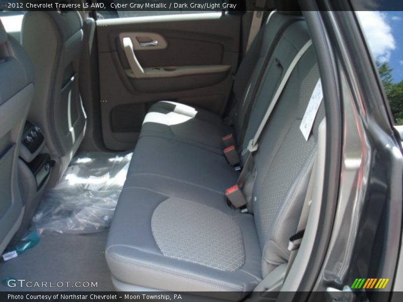 Cyber Gray Metallic / Dark Gray/Light Gray 2012 Chevrolet Traverse LS AWD