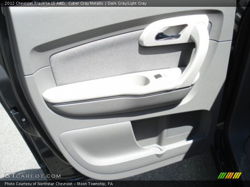 Cyber Gray Metallic / Dark Gray/Light Gray 2012 Chevrolet Traverse LS AWD