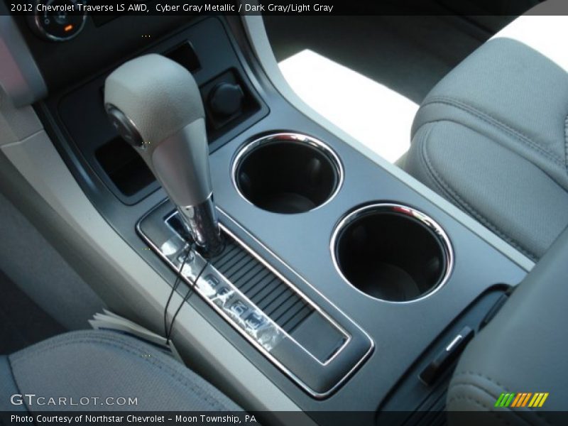 Cyber Gray Metallic / Dark Gray/Light Gray 2012 Chevrolet Traverse LS AWD