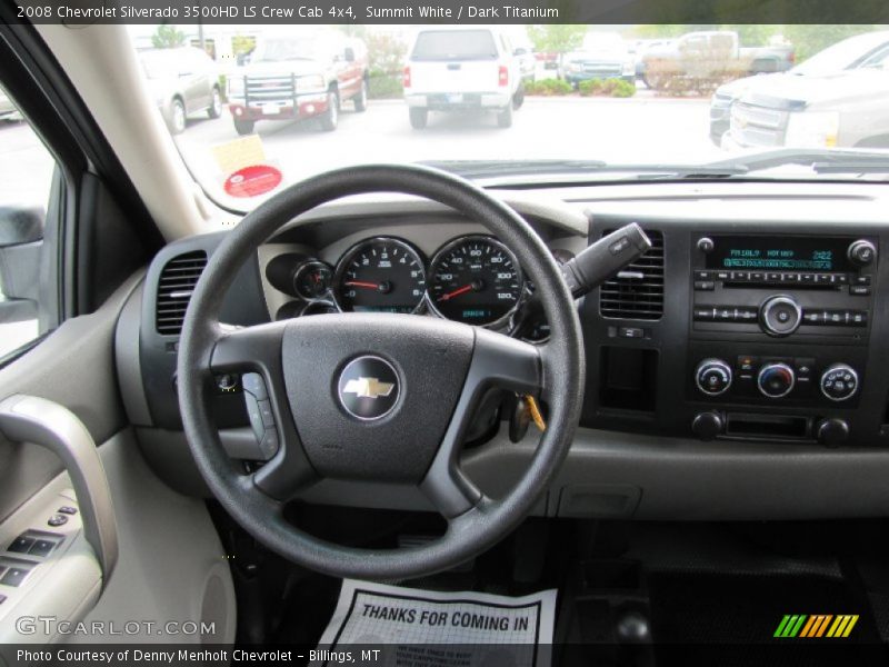 Dashboard of 2008 Silverado 3500HD LS Crew Cab 4x4