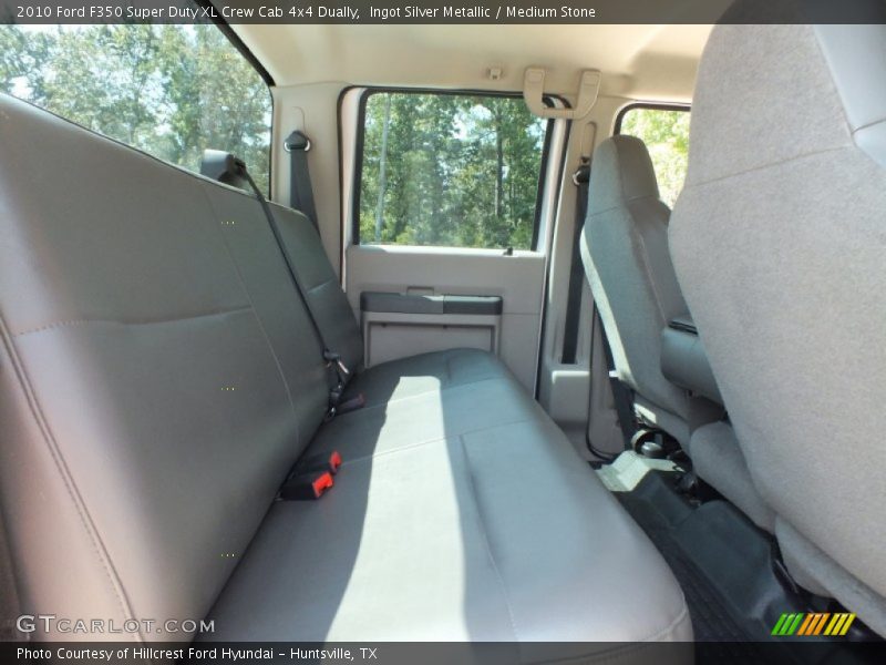 Ingot Silver Metallic / Medium Stone 2010 Ford F350 Super Duty XL Crew Cab 4x4 Dually