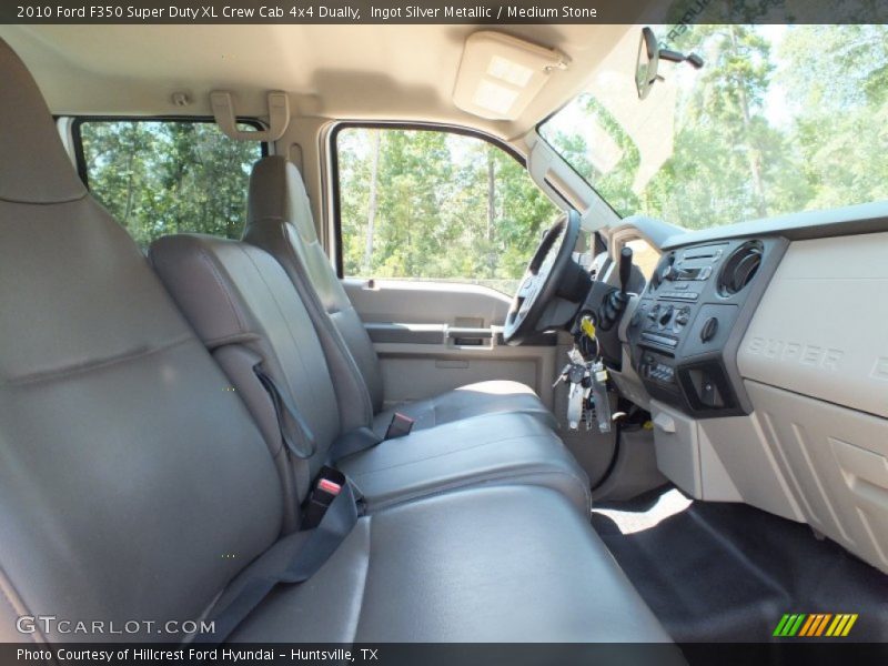  2010 F350 Super Duty XL Crew Cab 4x4 Dually Medium Stone Interior