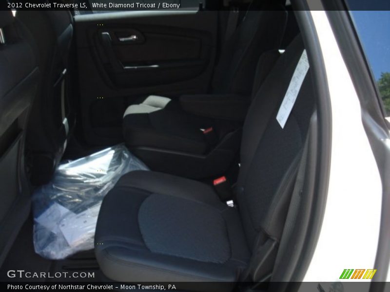 White Diamond Tricoat / Ebony 2012 Chevrolet Traverse LS