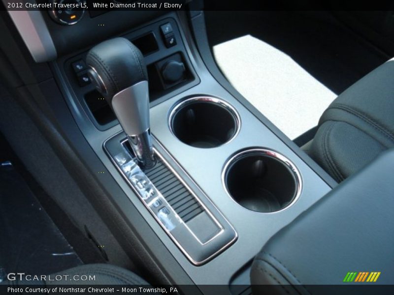 White Diamond Tricoat / Ebony 2012 Chevrolet Traverse LS