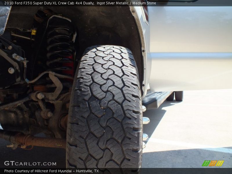 Ingot Silver Metallic / Medium Stone 2010 Ford F350 Super Duty XL Crew Cab 4x4 Dually