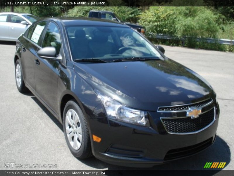 Black Granite Metallic / Jet Black 2012 Chevrolet Cruze LT