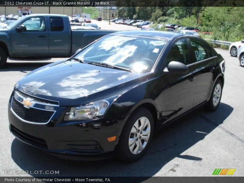 Black Granite Metallic / Jet Black 2012 Chevrolet Cruze LT