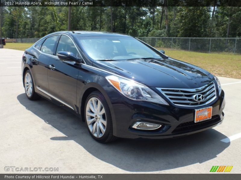 Midnight Blue Pearl / Camel 2012 Hyundai Azera