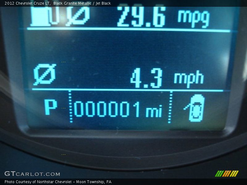Black Granite Metallic / Jet Black 2012 Chevrolet Cruze LT