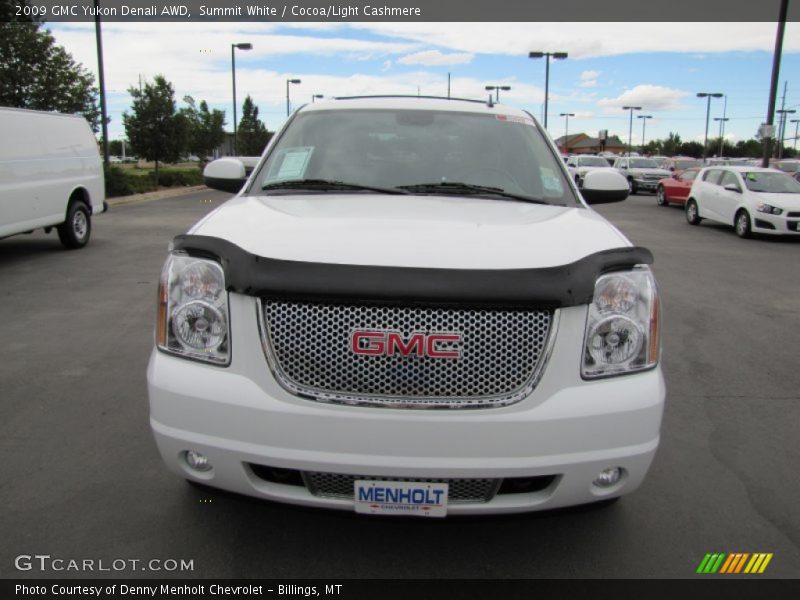 Summit White / Cocoa/Light Cashmere 2009 GMC Yukon Denali AWD