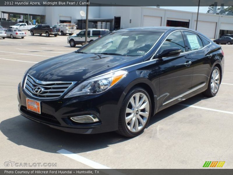 Midnight Blue Pearl / Camel 2012 Hyundai Azera