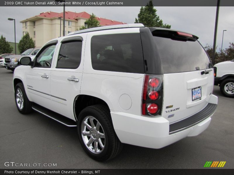 Summit White / Cocoa/Light Cashmere 2009 GMC Yukon Denali AWD