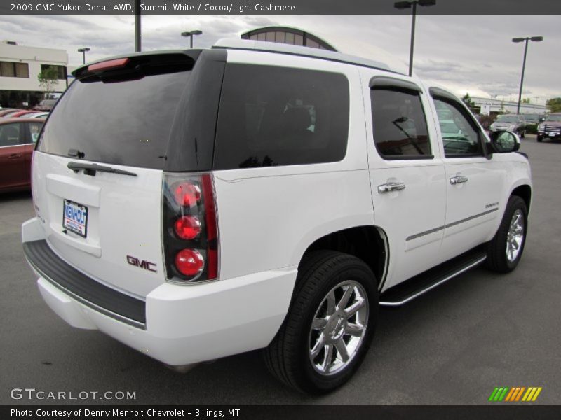Summit White / Cocoa/Light Cashmere 2009 GMC Yukon Denali AWD
