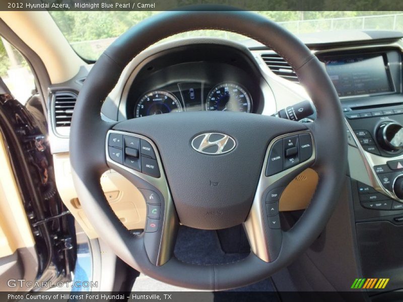 Midnight Blue Pearl / Camel 2012 Hyundai Azera