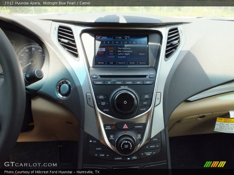Midnight Blue Pearl / Camel 2012 Hyundai Azera