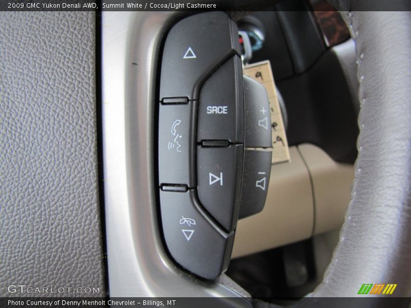 Summit White / Cocoa/Light Cashmere 2009 GMC Yukon Denali AWD