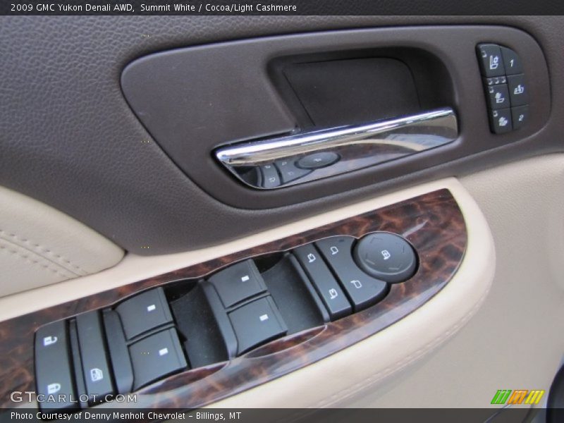 Summit White / Cocoa/Light Cashmere 2009 GMC Yukon Denali AWD