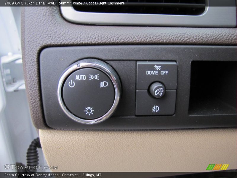 Summit White / Cocoa/Light Cashmere 2009 GMC Yukon Denali AWD