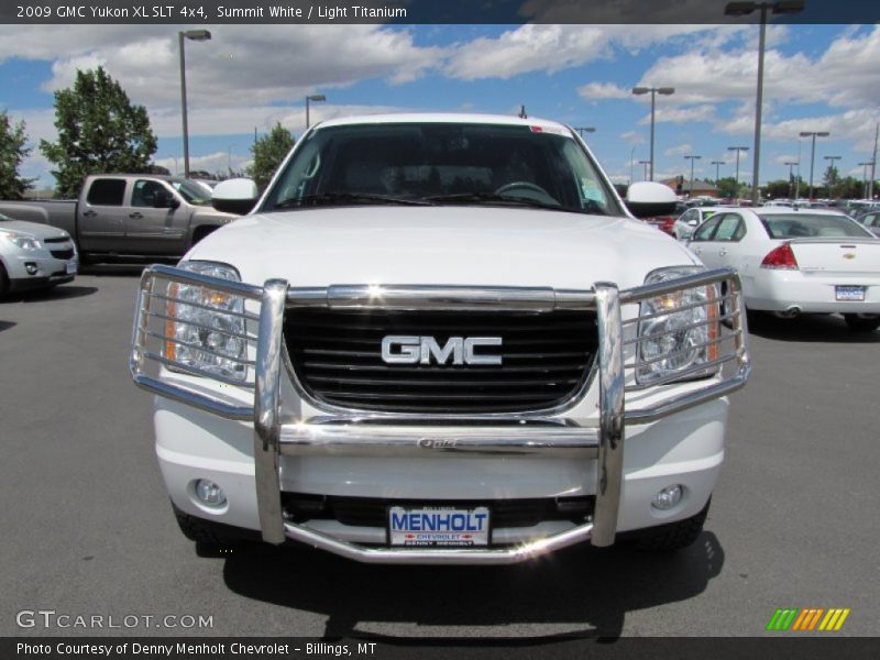 Summit White / Light Titanium 2009 GMC Yukon XL SLT 4x4