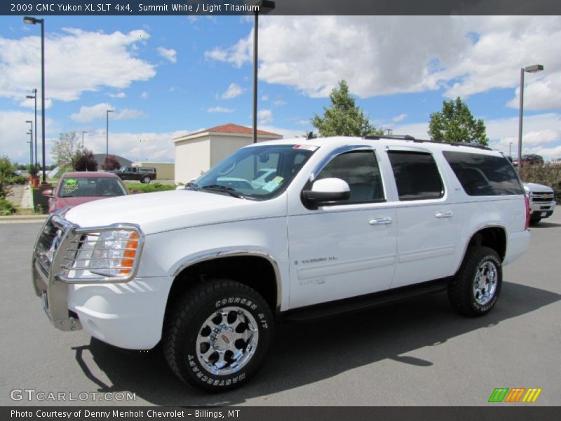 Summit White / Light Titanium 2009 GMC Yukon XL SLT 4x4
