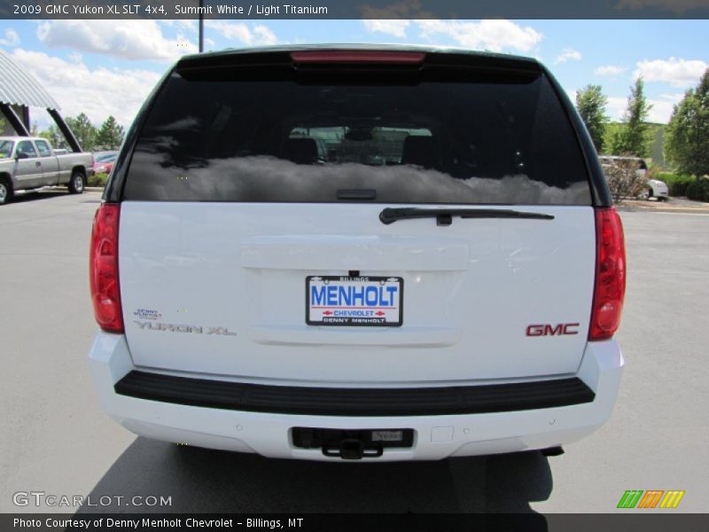 Summit White / Light Titanium 2009 GMC Yukon XL SLT 4x4