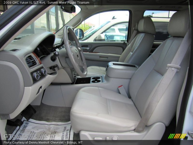 Summit White / Light Titanium 2009 GMC Yukon XL SLT 4x4