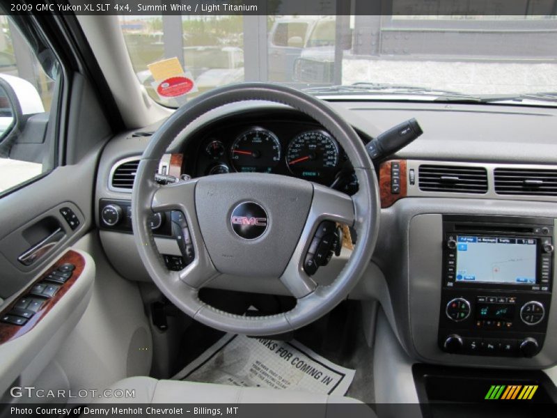 Summit White / Light Titanium 2009 GMC Yukon XL SLT 4x4