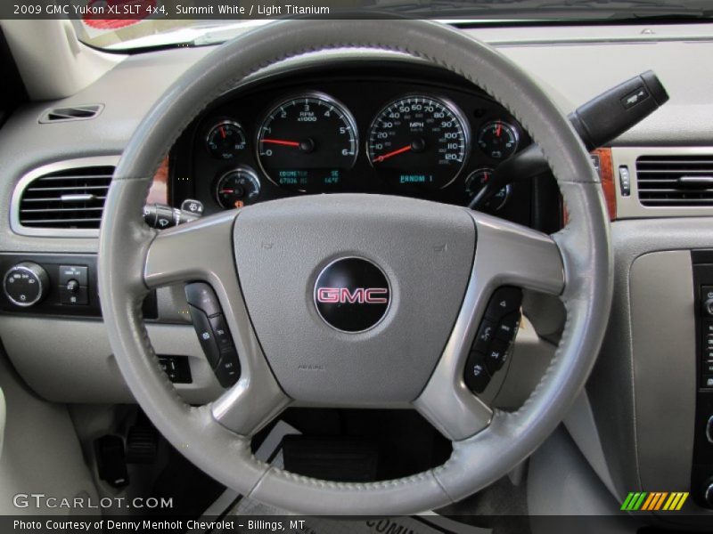 Summit White / Light Titanium 2009 GMC Yukon XL SLT 4x4