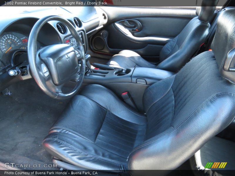 Ebony Black Interior - 2002 Firebird Convertible 