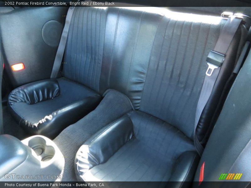 Rear Seat of 2002 Firebird Convertible