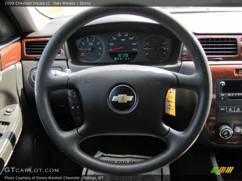 Slate Metallic / Ebony 2009 Chevrolet Impala LS