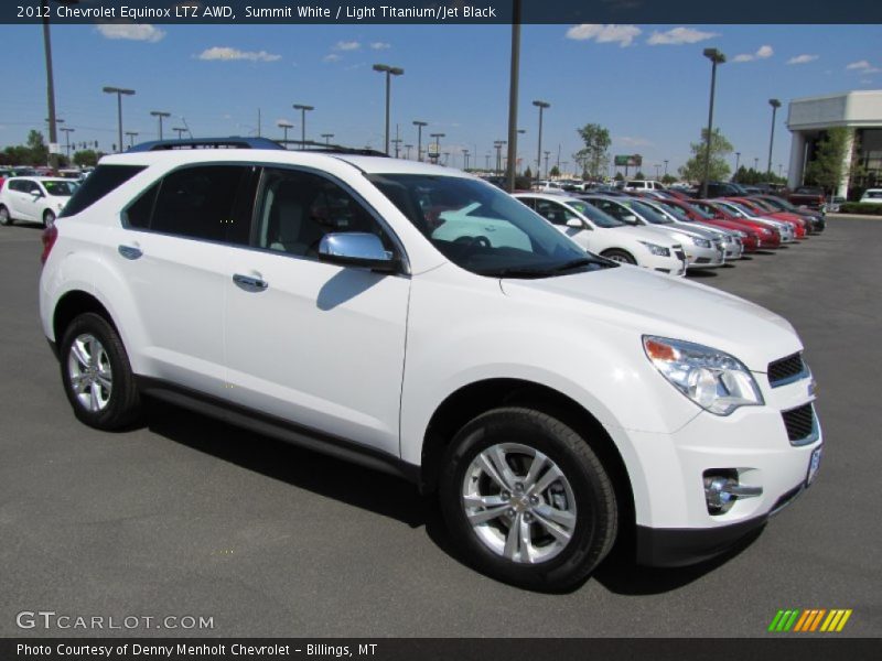 Summit White / Light Titanium/Jet Black 2012 Chevrolet Equinox LTZ AWD