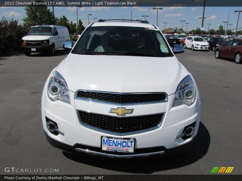 Summit White / Light Titanium/Jet Black 2012 Chevrolet Equinox LTZ AWD