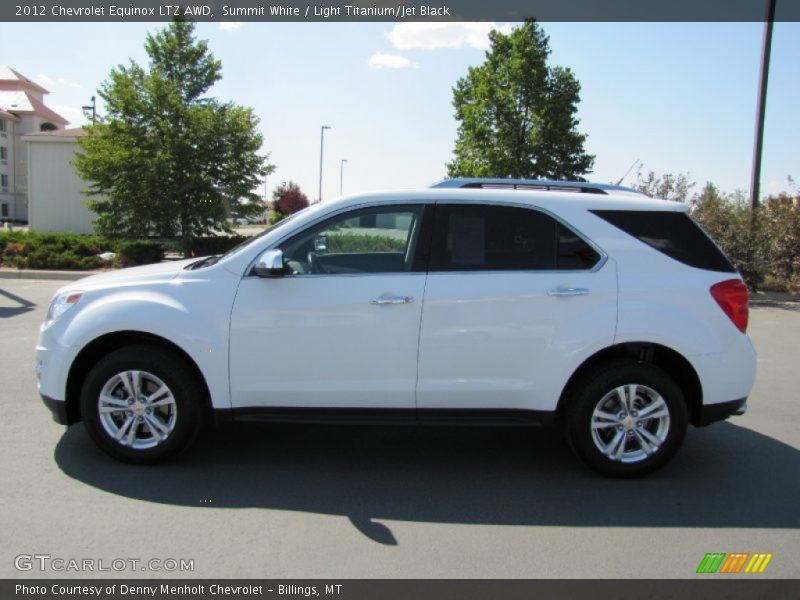 Summit White / Light Titanium/Jet Black 2012 Chevrolet Equinox LTZ AWD