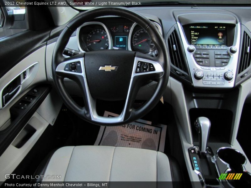 Summit White / Light Titanium/Jet Black 2012 Chevrolet Equinox LTZ AWD