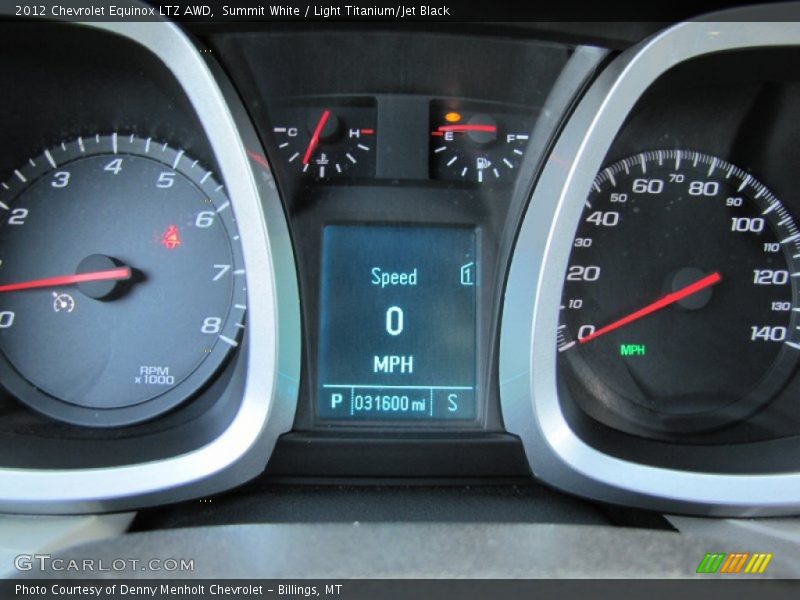 Summit White / Light Titanium/Jet Black 2012 Chevrolet Equinox LTZ AWD