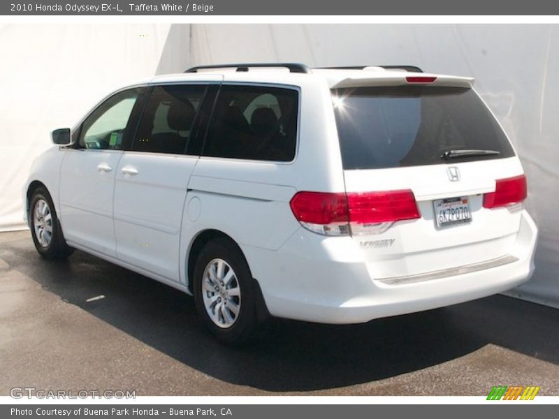 Taffeta White / Beige 2010 Honda Odyssey EX-L