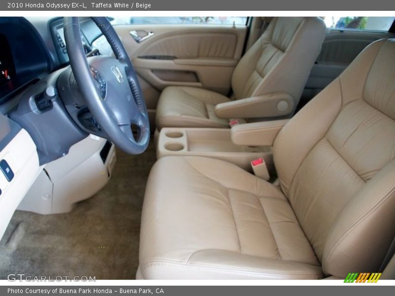 Taffeta White / Beige 2010 Honda Odyssey EX-L