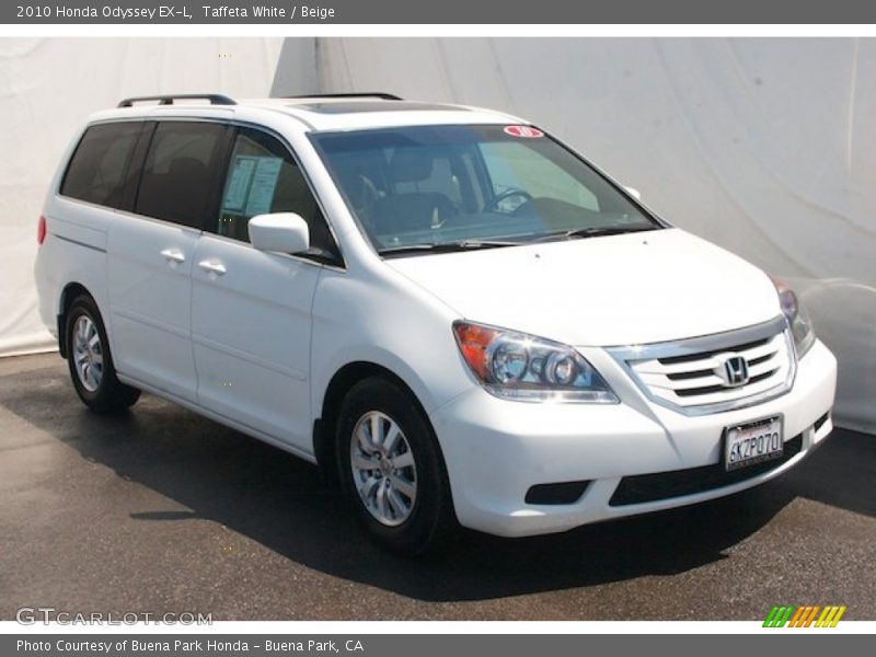 Taffeta White / Beige 2010 Honda Odyssey EX-L